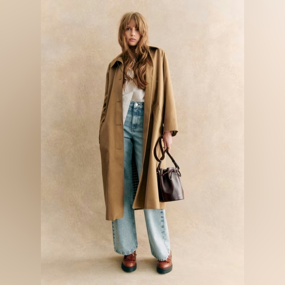 Sezane CLYDE TRENCH COAT camel